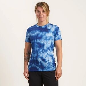 Velocio Ice Dye Off Road Cycling Jersey - Blue Tie Dye